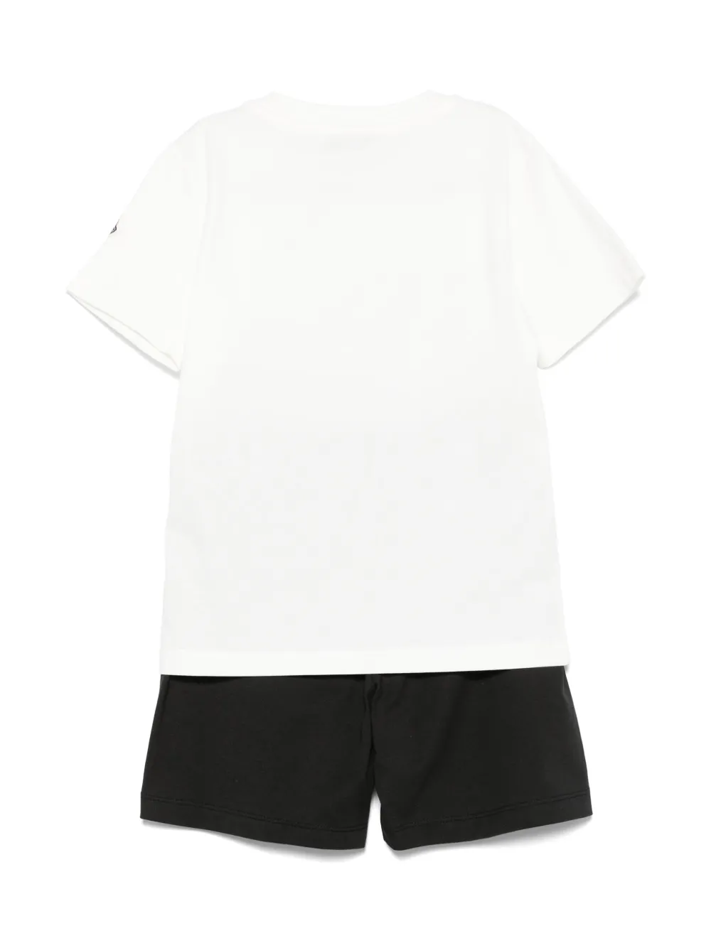 Moncler Enfant Shorts set met logoprint - Wit