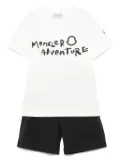Moncler Enfant logo-print shorts set - White