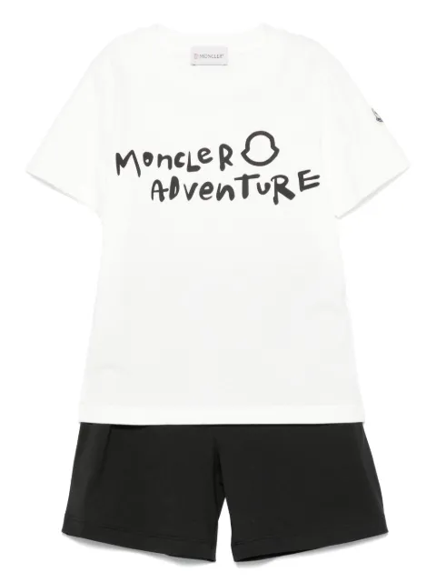 Moncler Enfant logo-print shorts set