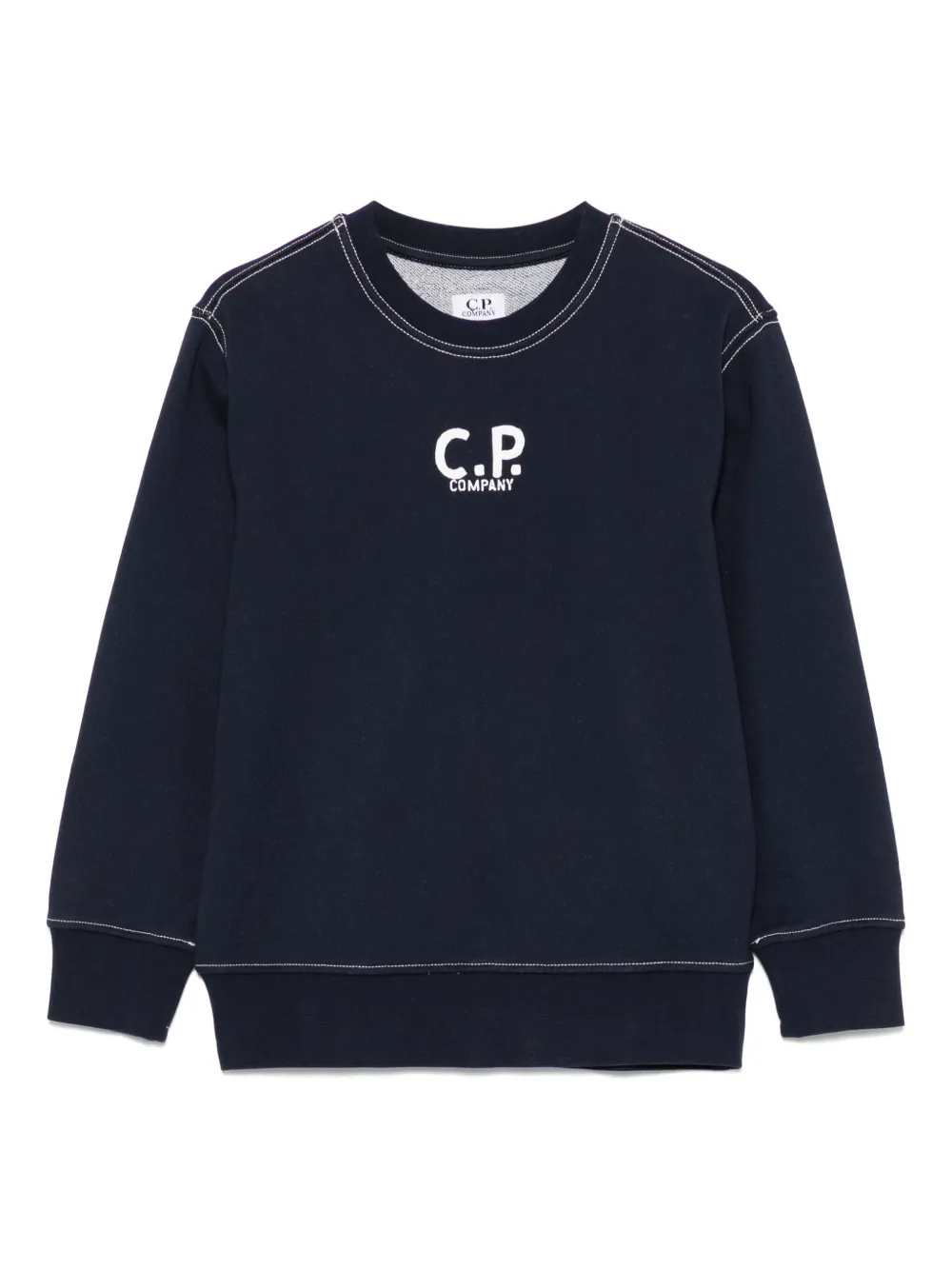 C.P. Company Kids Sweater met logoprint Blauw