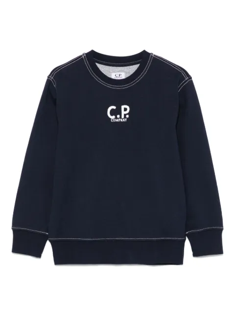 C.P. Company Kids sudadera con logo estampado