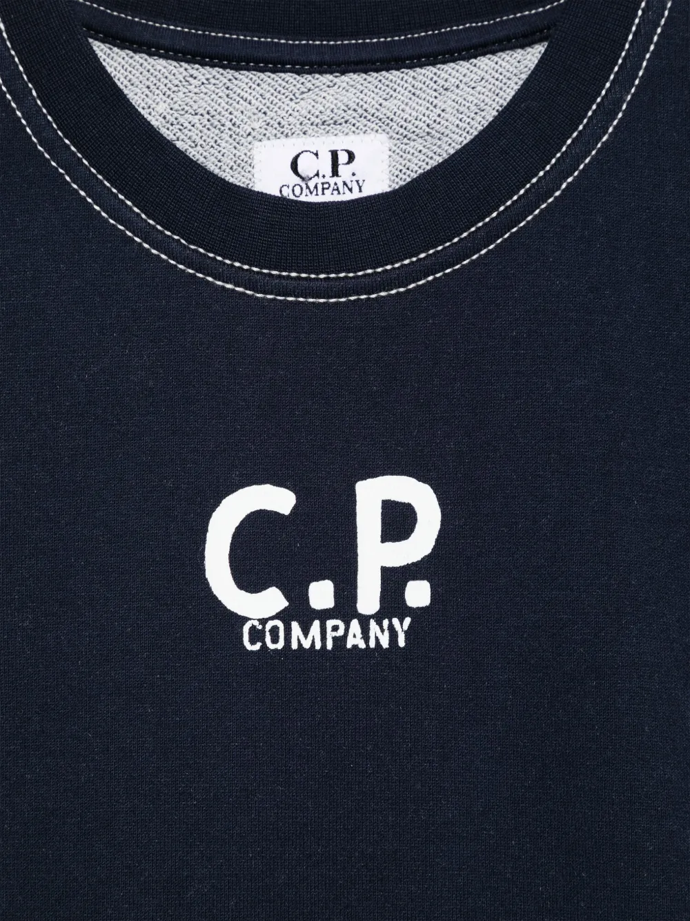 C.P. Company Kids Sweater met logoprint Blauw