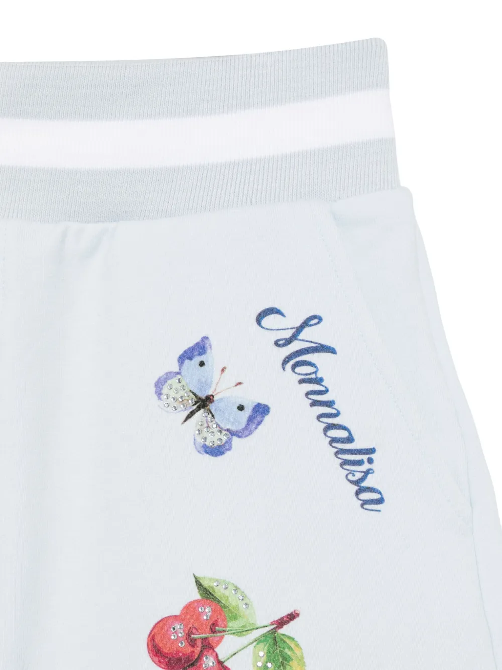 Monnalisa Katoenen sweater en shorts Blauw