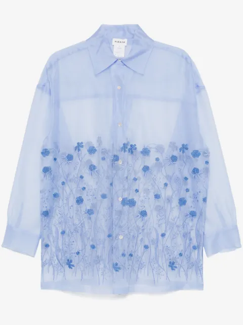 P.A.R.O.S.H. camisa con bordado floral
