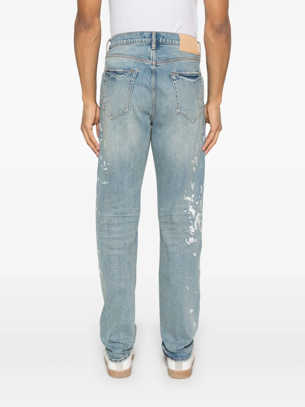 Purple Brand Jeans met geborduurd detail Blauw