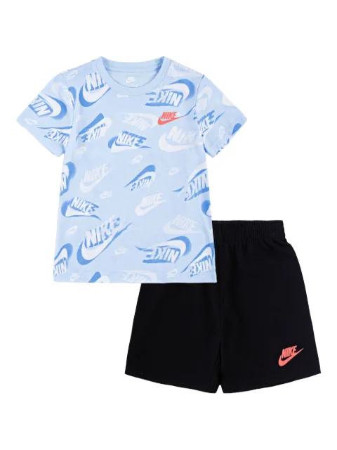 Nike Kids logo-print shorts set 