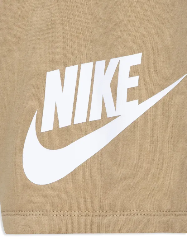 brown nike short set