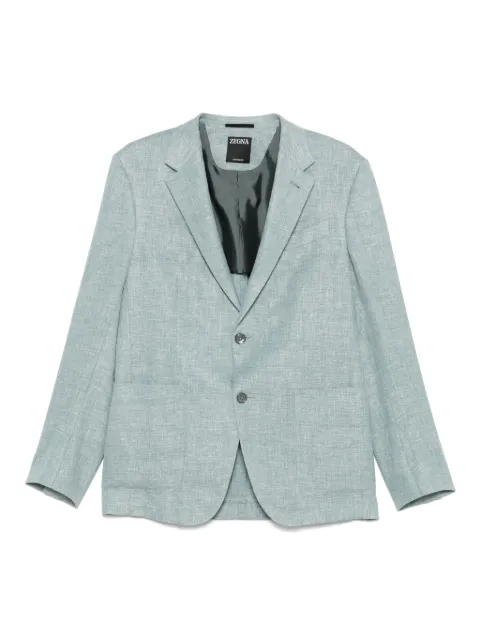 Zegna blazer à simple boutonnage