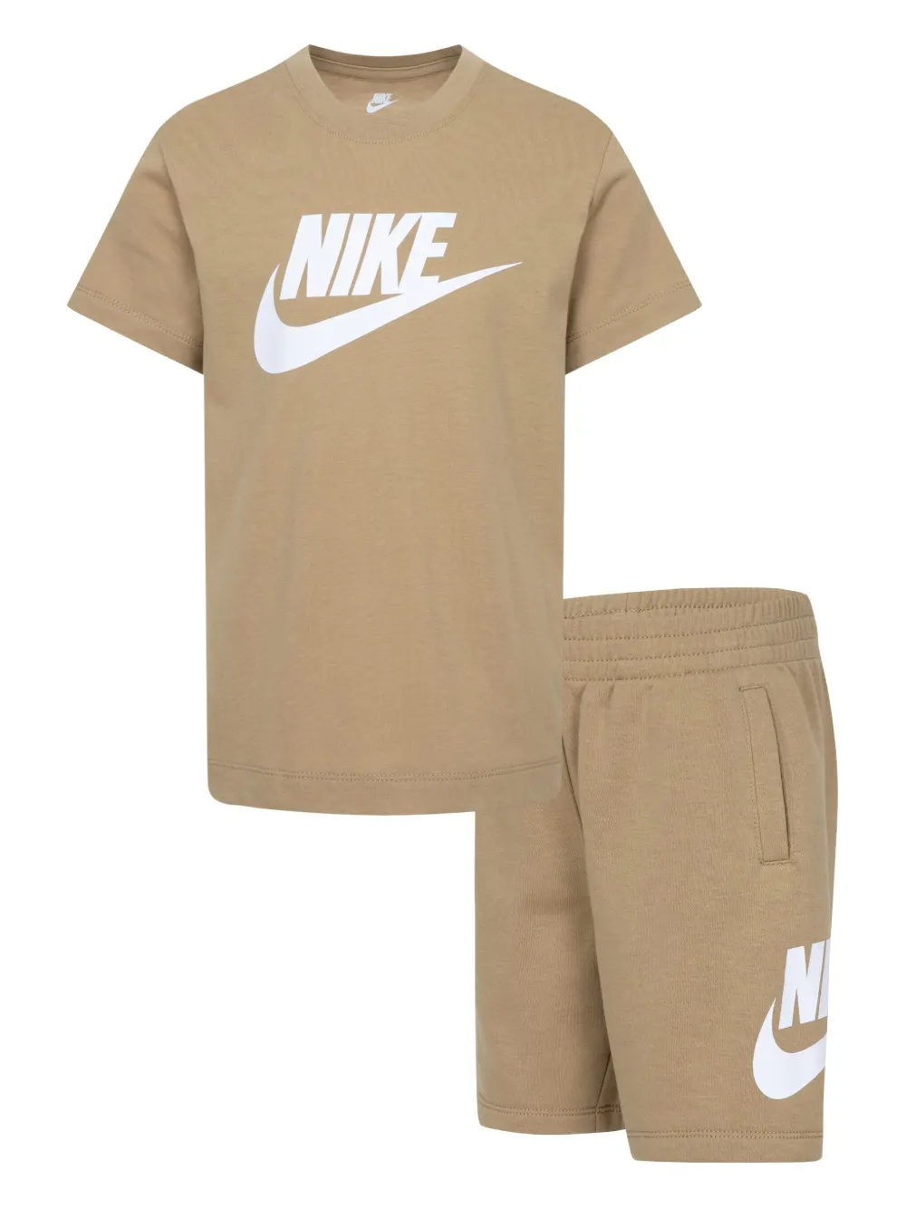 Nike Kids Shorts mit Swoosh-Print (2er-Set) | Braun | Image 1