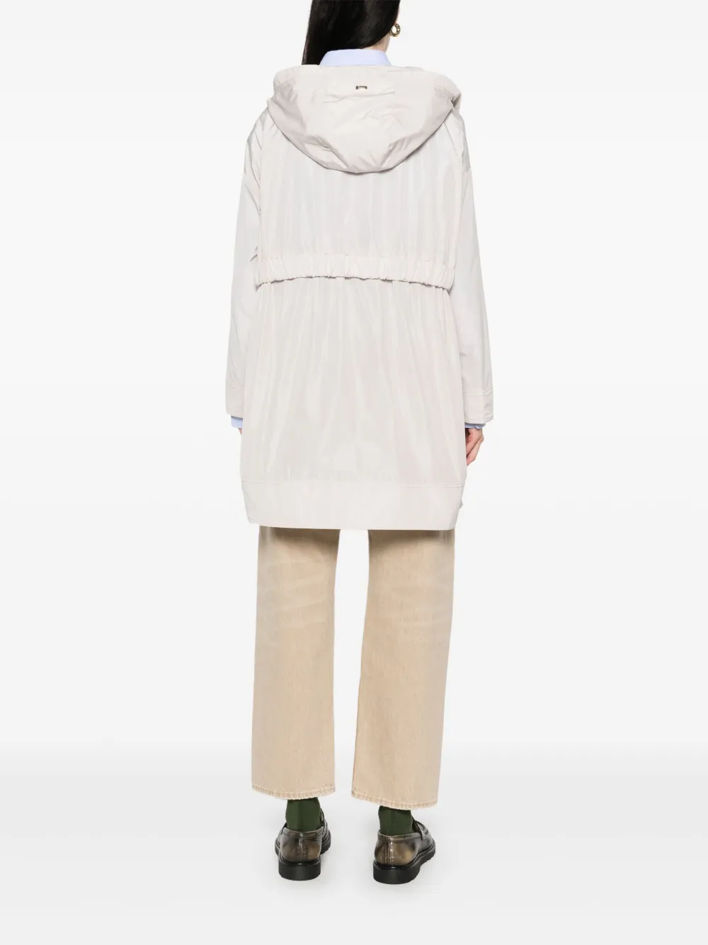 Herno Regenjas met capuchon Beige