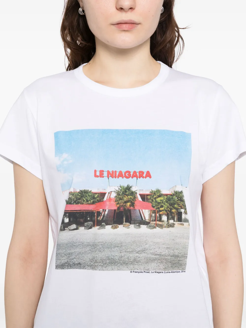 Shop Agnès B. X Francois Prost Brando T-shirt In White