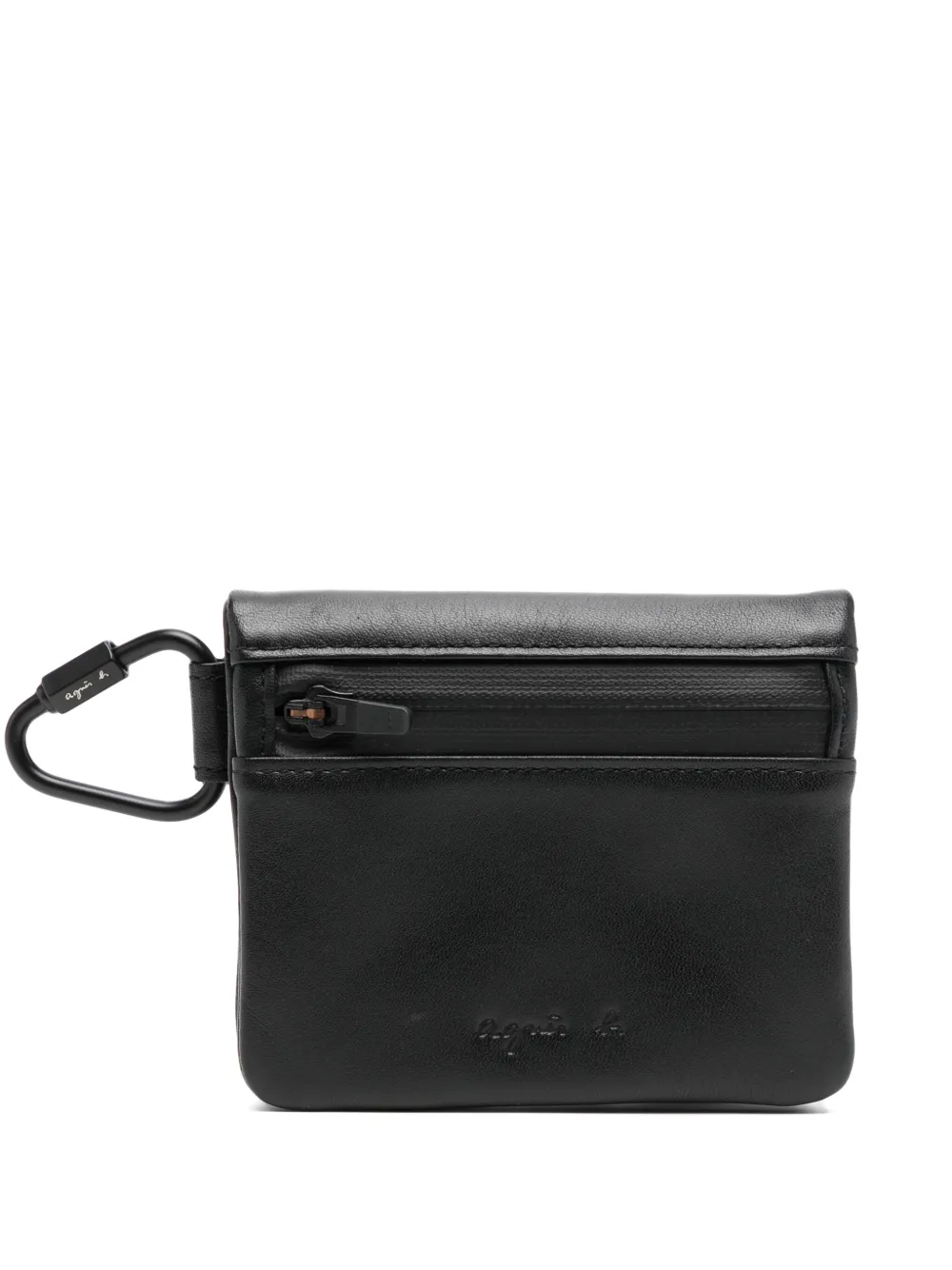 agnès b.  leather wallet | Black | Image 1
