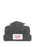 Charles Jeffrey Loverboy ears-detailed beanie - Grey