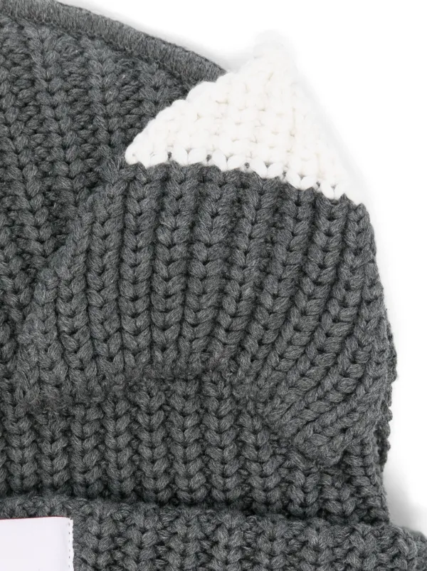 Charles Jeffrey Loverboy ears-detailed Beanie | Grey | FARFETCH