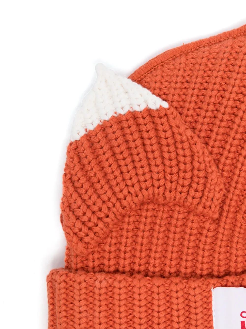 Charles Jeffrey Loverboy ears-detailed beanie - Oranje