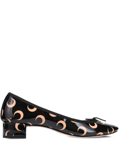 Repetto x Marine Serre Camille bow-detail printed ballet flats