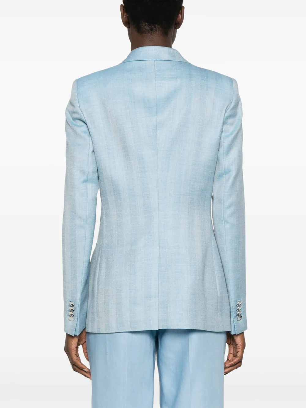 Tagliatore Blazer met visgraatpatroonn Blauw