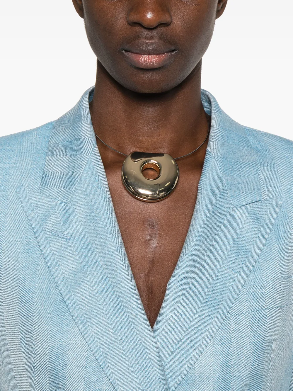 Tagliatore Blazer met visgraatpatroonn Blauw