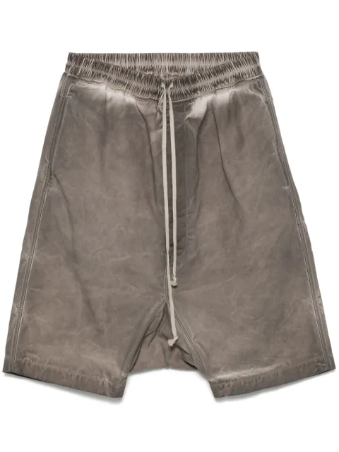 Rick Owens DRKSHDW bermudas con cordones en la pretina