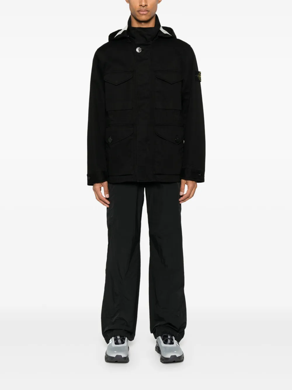 Stone Island Compass-badge hooded jacket | Hooded Jackets | Image 2