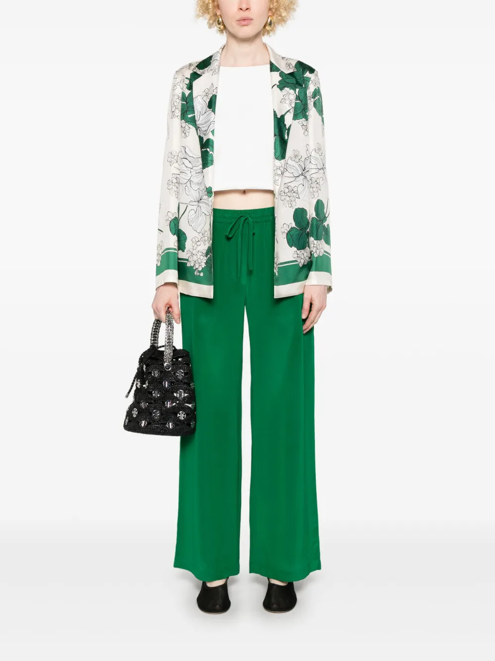 P.A.R.O.S.H. silk trousers - Groen