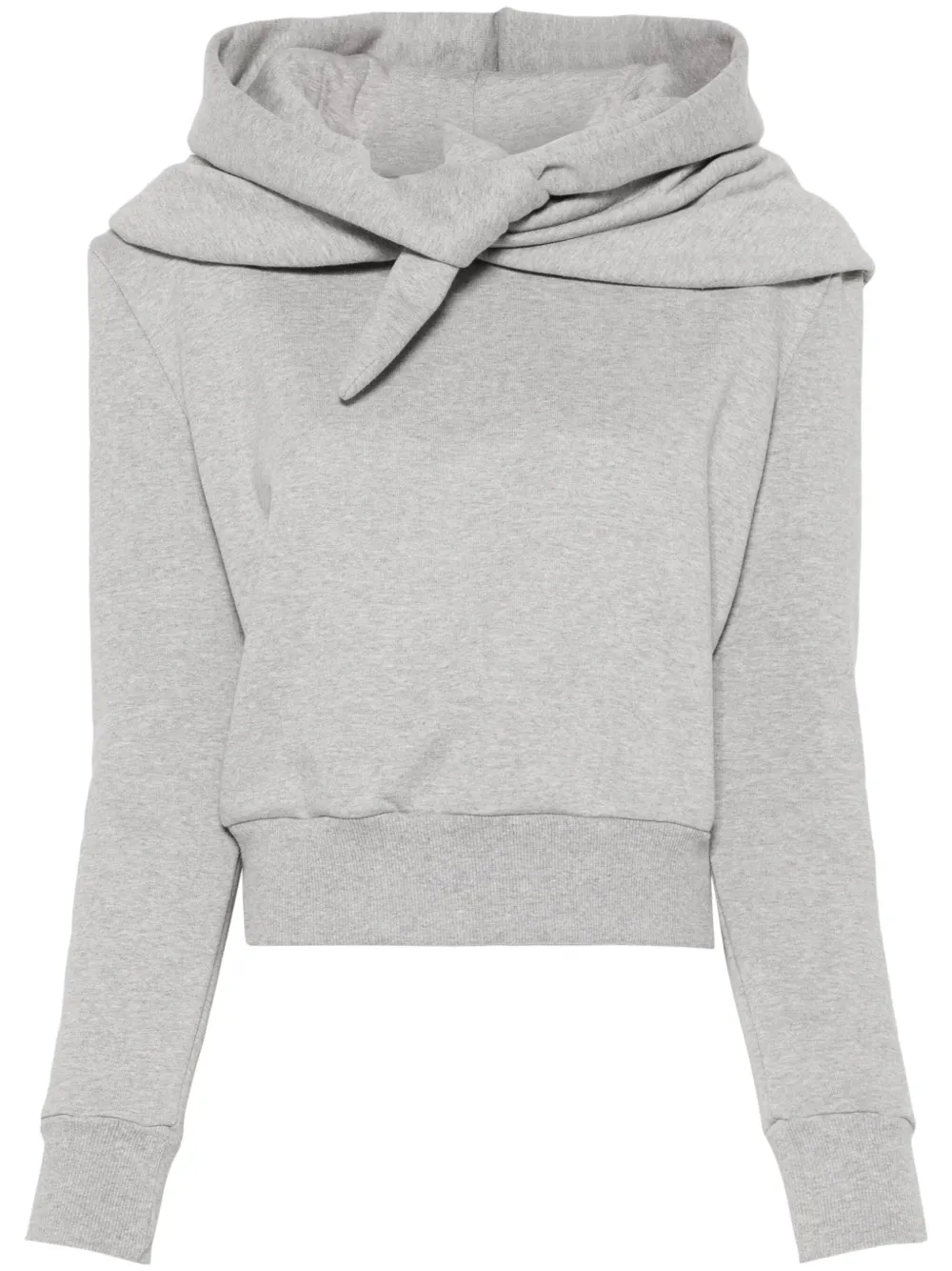 Magda Butrym Hoodie met geknoopt detail Grijs