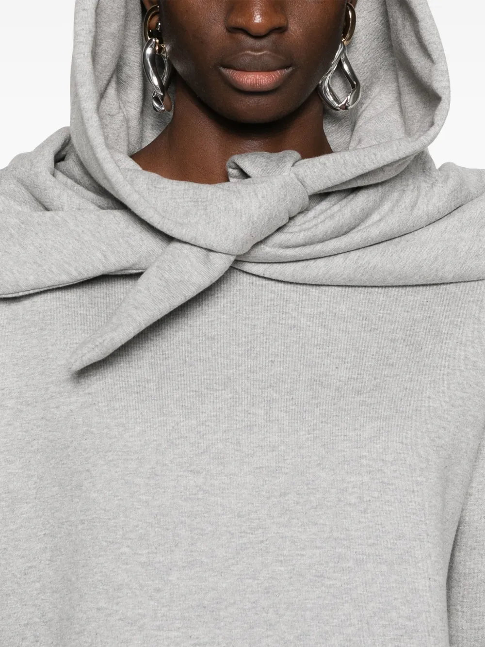 Magda Butrym Hoodie met geknoopt detail Grijs