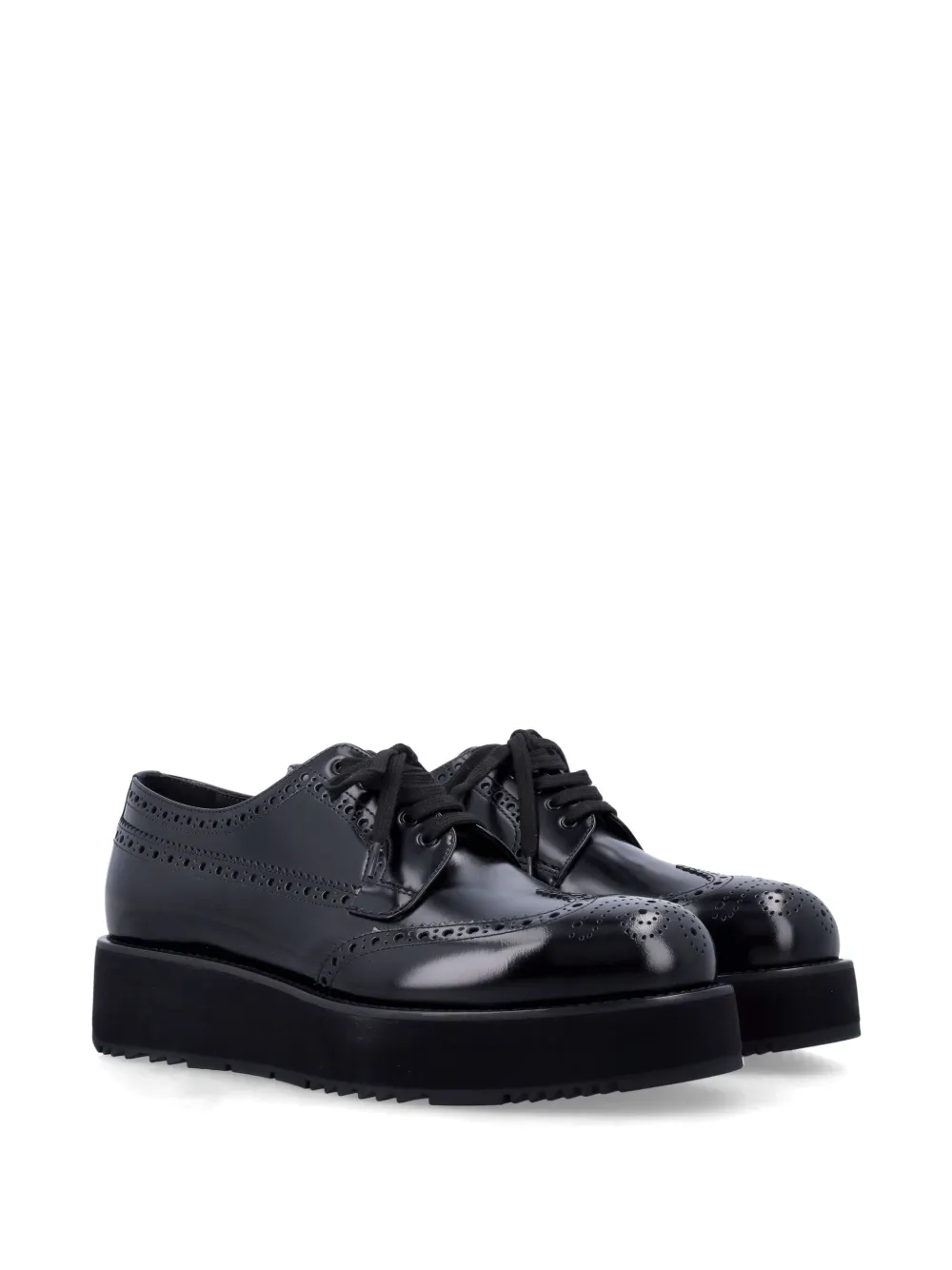 Prada leather shoes - Zwart