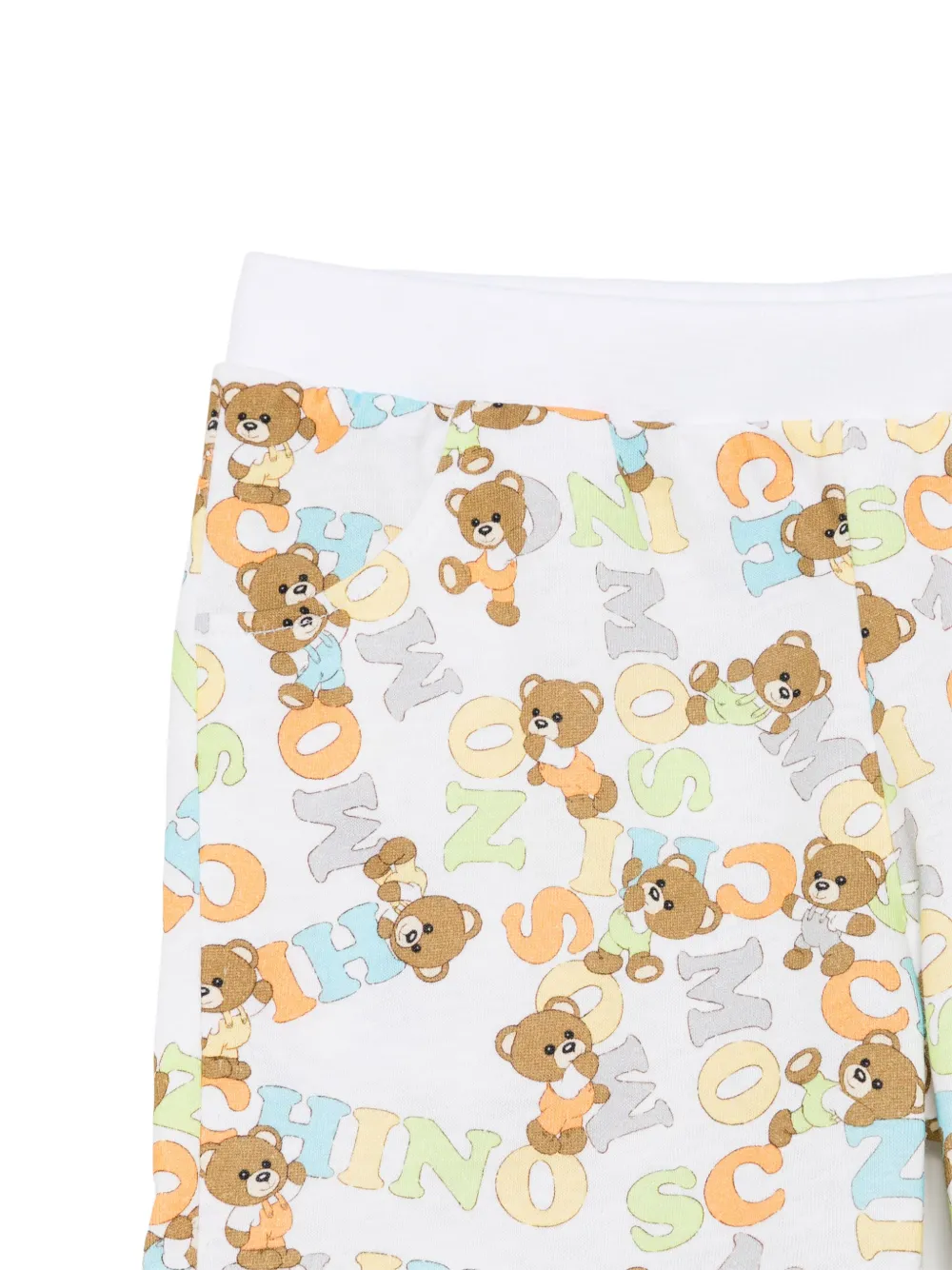 Moschino Kids Shorts met teddybeerprint Blauw