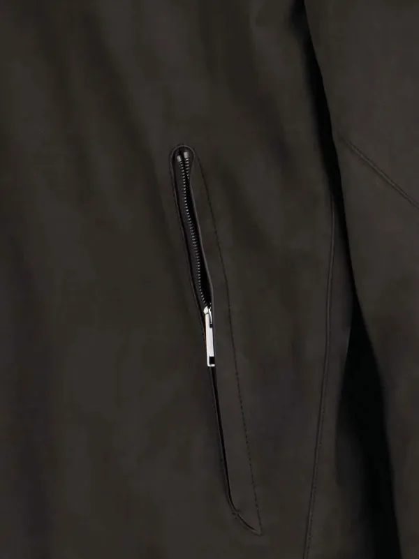 Zegna レザー ボンバージャケット | ブラウン | FARFETCH JP