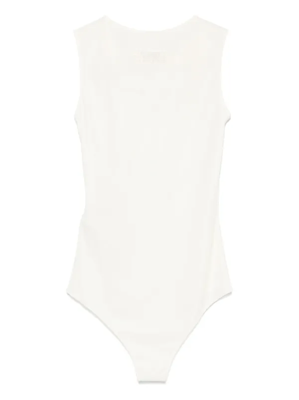 マルジェラMM6ボディースーツ MM6 Maison Margiela ストレッチ ボディスーツ | ニュートラル
