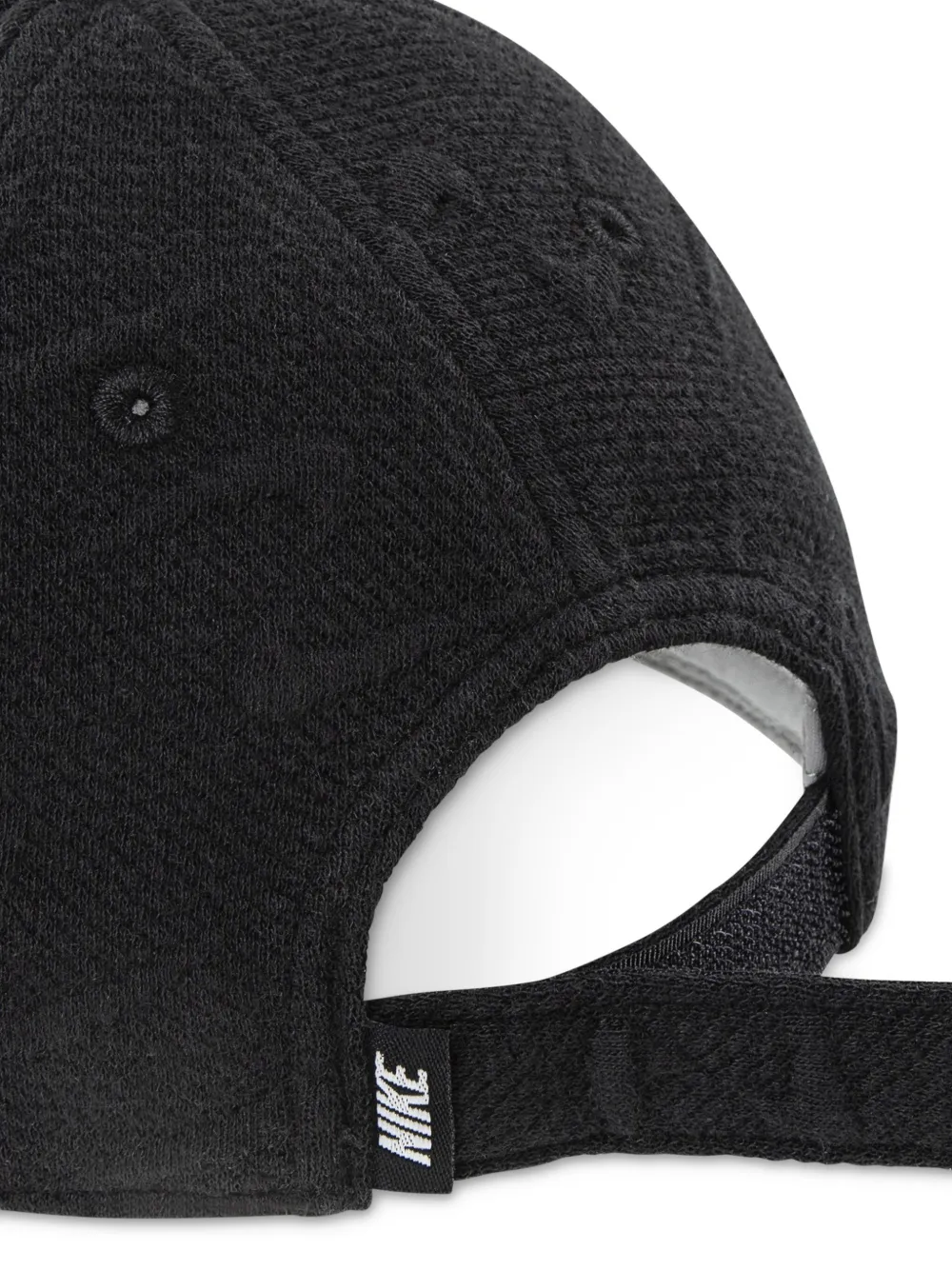 Nike Kids Pet met geborduurd Swoosh-logo Zwart