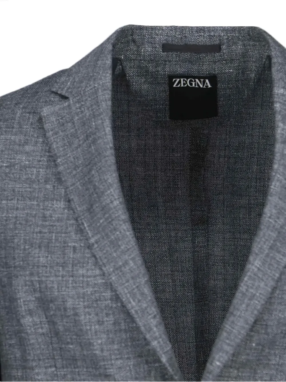 Shop Zegna Single Breasted Blazer In Grey