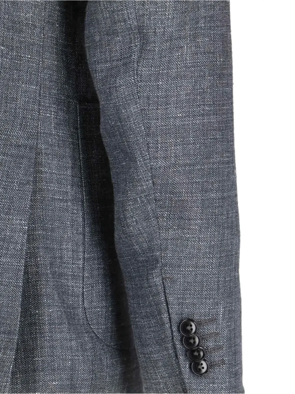 Shop Zegna Single Breasted Blazer In Grey