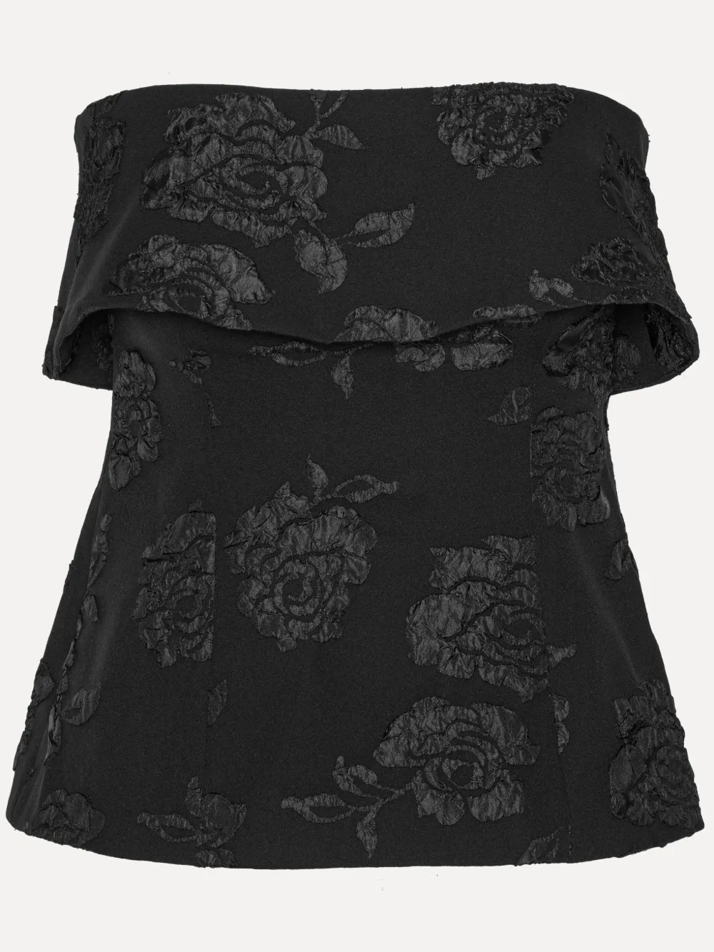 ROTATE BIRGER CHRISTENSEN FLORAL-JACQUARD TOP