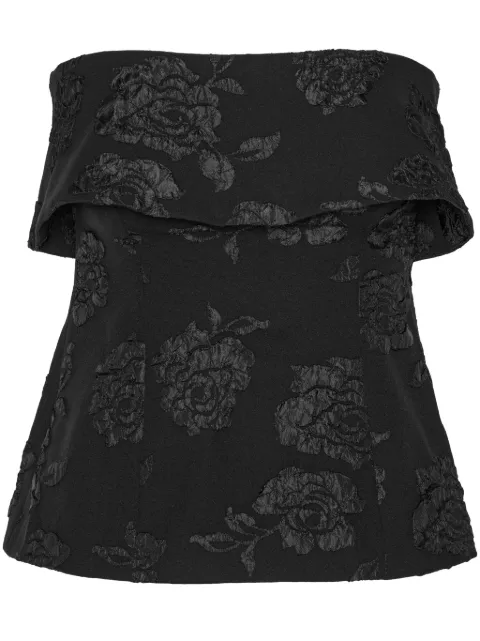 ROTATE BIRGER CHRISTENSEN floral-jacquard top