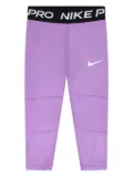 Nike Kids logo-waistband leggings - Purple