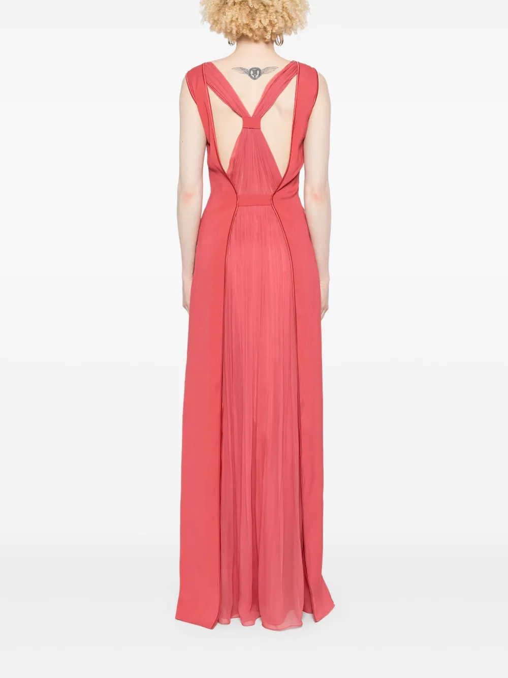 Alberta Ferretti Avondjurk met uitgesneden details Roze