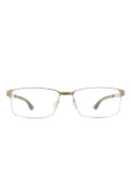 Ic! Berlin rectangle-frame glasses - Gold
