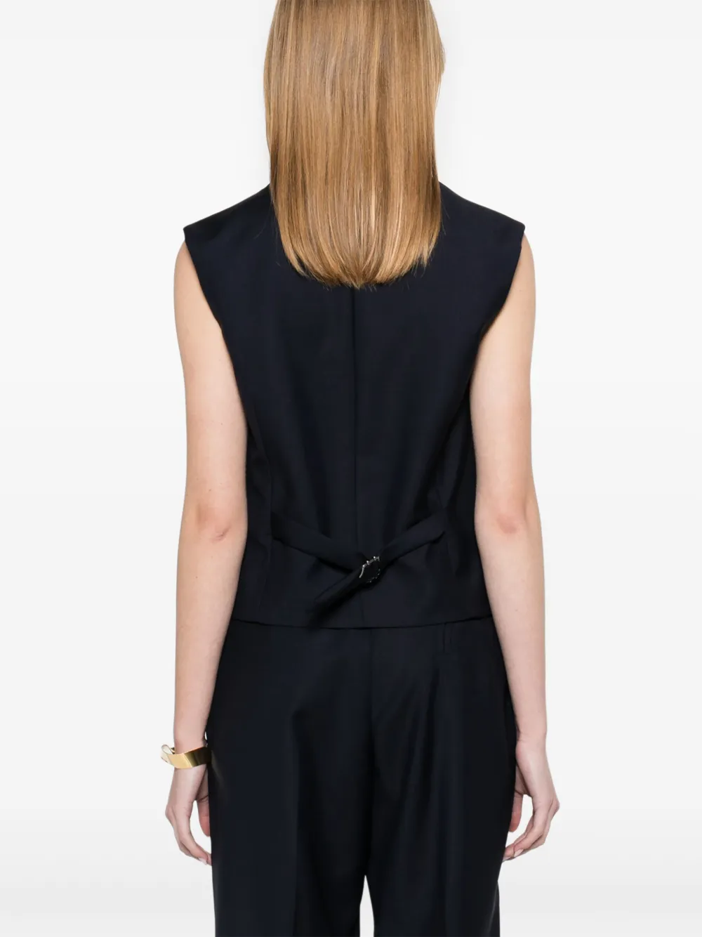 Shop Blazé Milano Feral Waistcoat In Blau