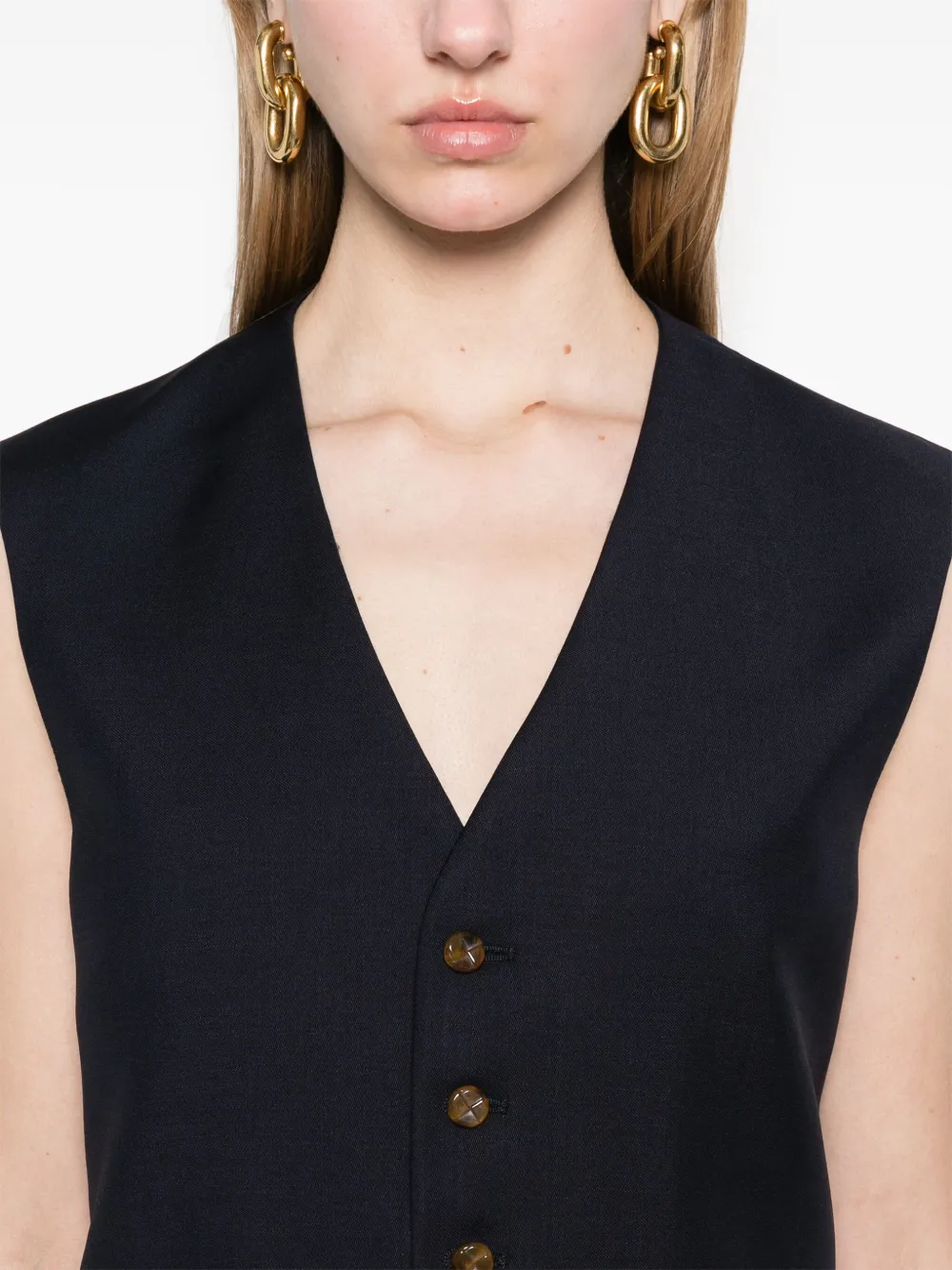 Shop Blazé Milano Feral Waistcoat In Blau