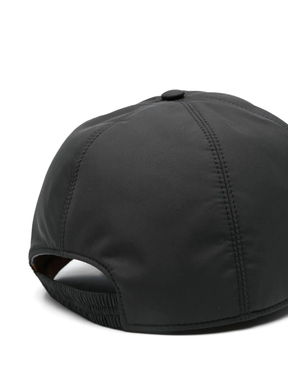 Zegna logo-lettering cap - Zwart