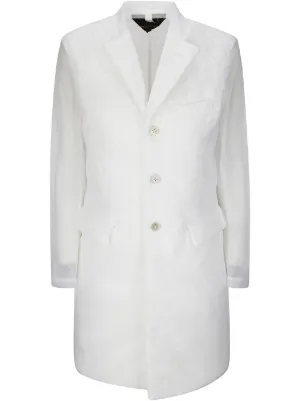 COMME des GARÇONS ホワイトロングコート M Comme Des Garçons ウィメンズ シングルコート通販 - FARFETCH