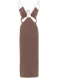 Amazuìn Klea midi dress - Brown