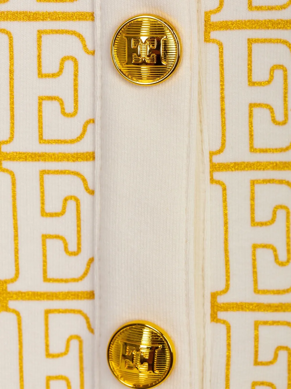 Escada Kids Jurk met logoprint Wit