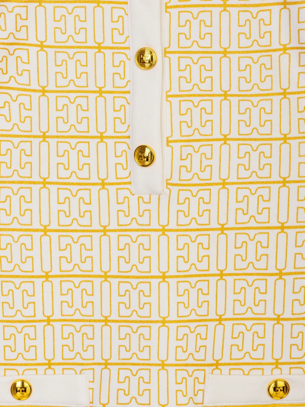Escada Kids Jurk met logoprint Wit