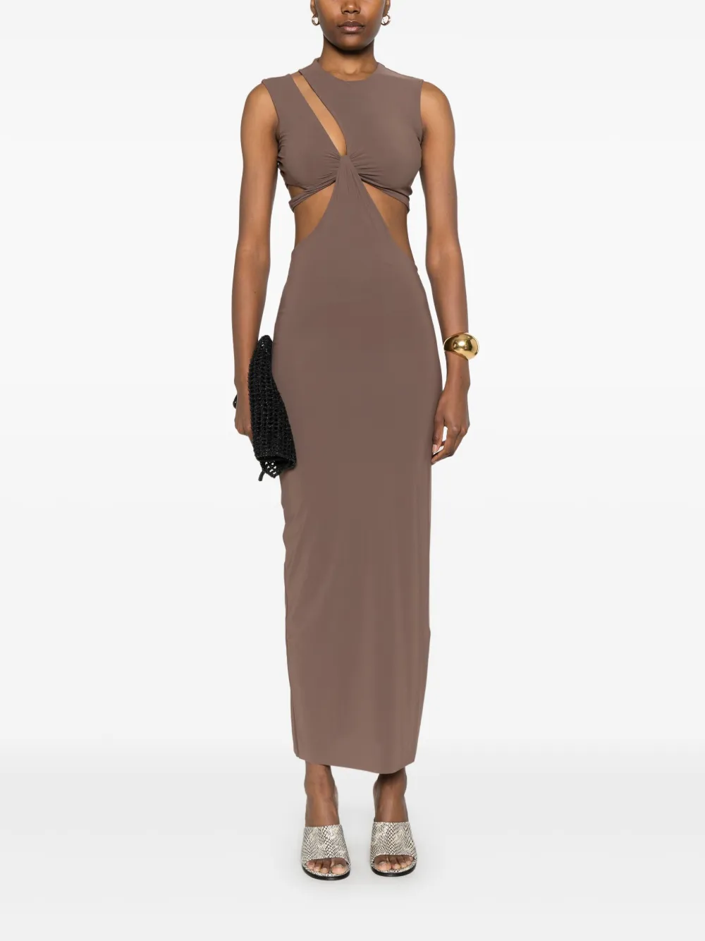 Amazuìn Kylee maxi-jurk - Bruin