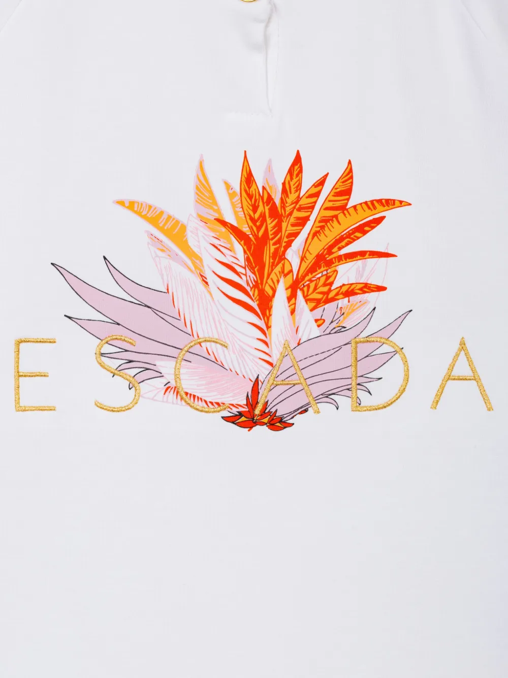 Escada Kids logo-print T-Shirt - Wit
