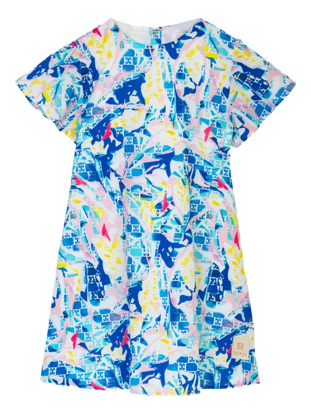 Escada Kids Katoenen jurk Blauw