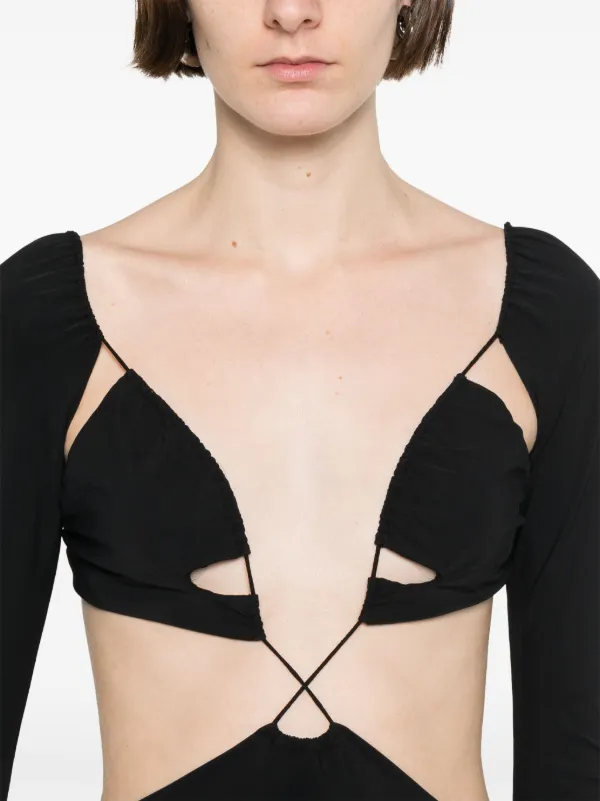 Amazuìn Azhar Mini Dress | Black | FARFETCH HK